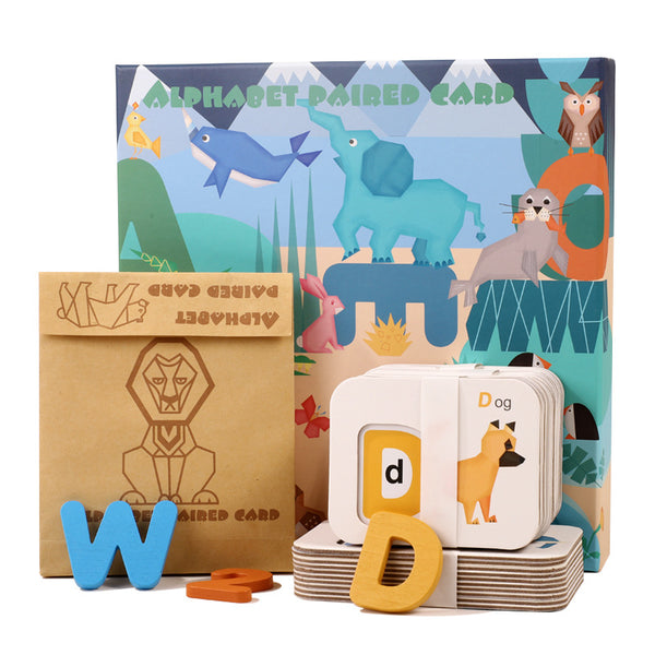 ABC Card puzzle Early Education + ABC Animal Poster