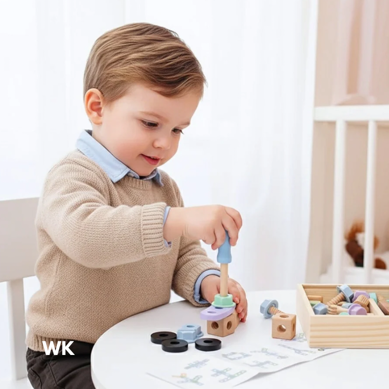 Wooden creative nut kids assembly kit