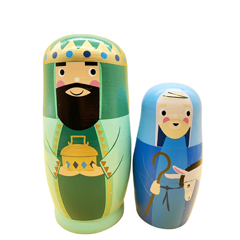 Handmade Nested Doll Navitad Set