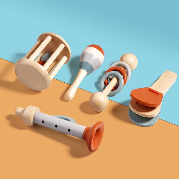 Wooden Musical Instrument Set