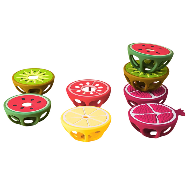Fruit-Shaped Teether Silicone BPA Free