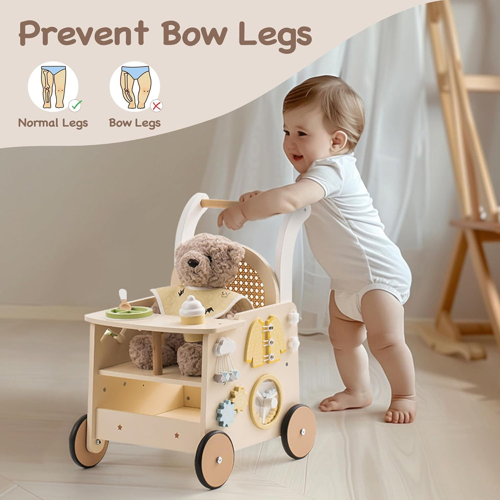 Baby Walker Wooden Pram