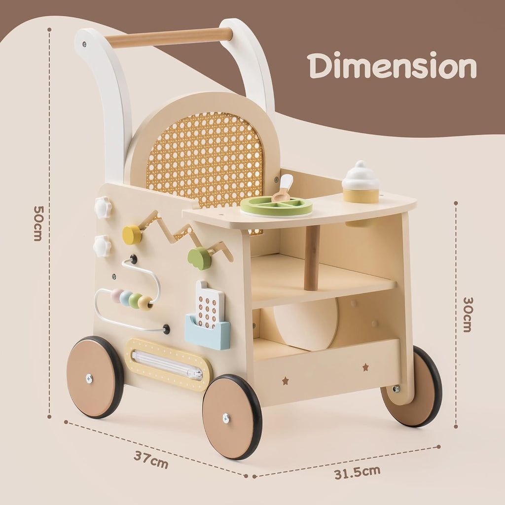 Baby Walker Wooden Pram