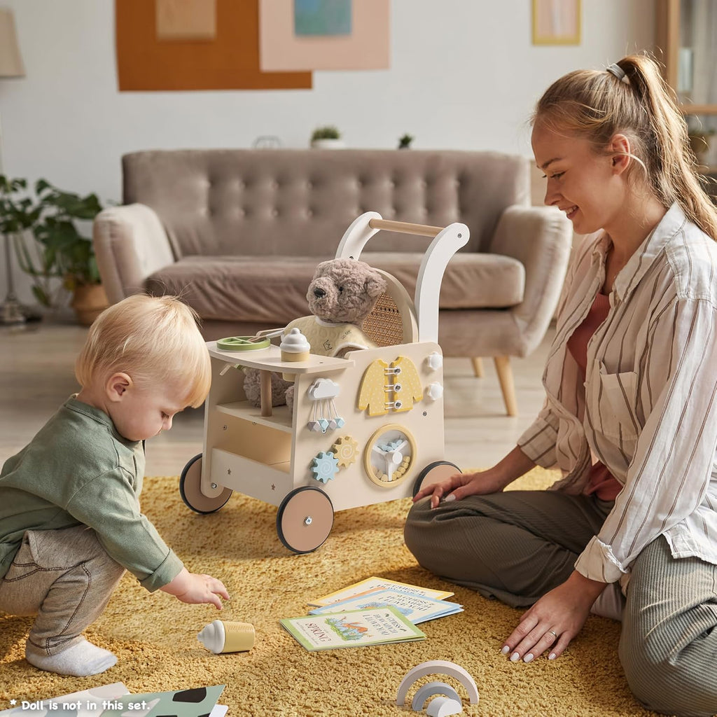 Baby Walker Wooden Pram