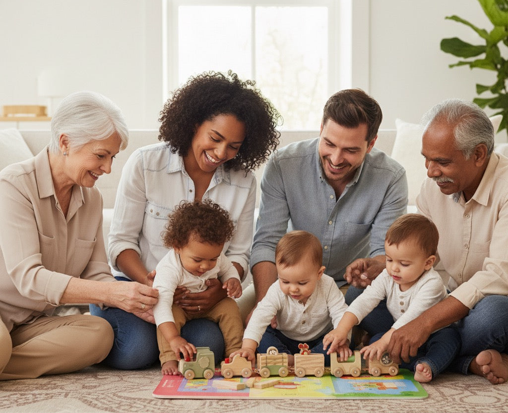 Wooden Shape Sorter Train