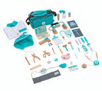 Collection of medical tools and equipment on a white background