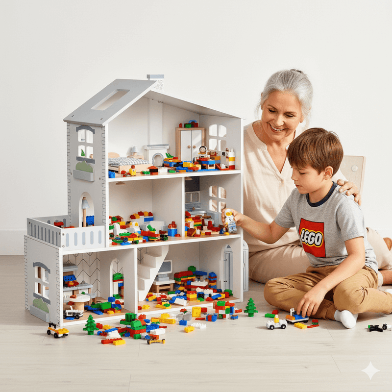 Wooden Play House with Lights – Wonder Kiiids