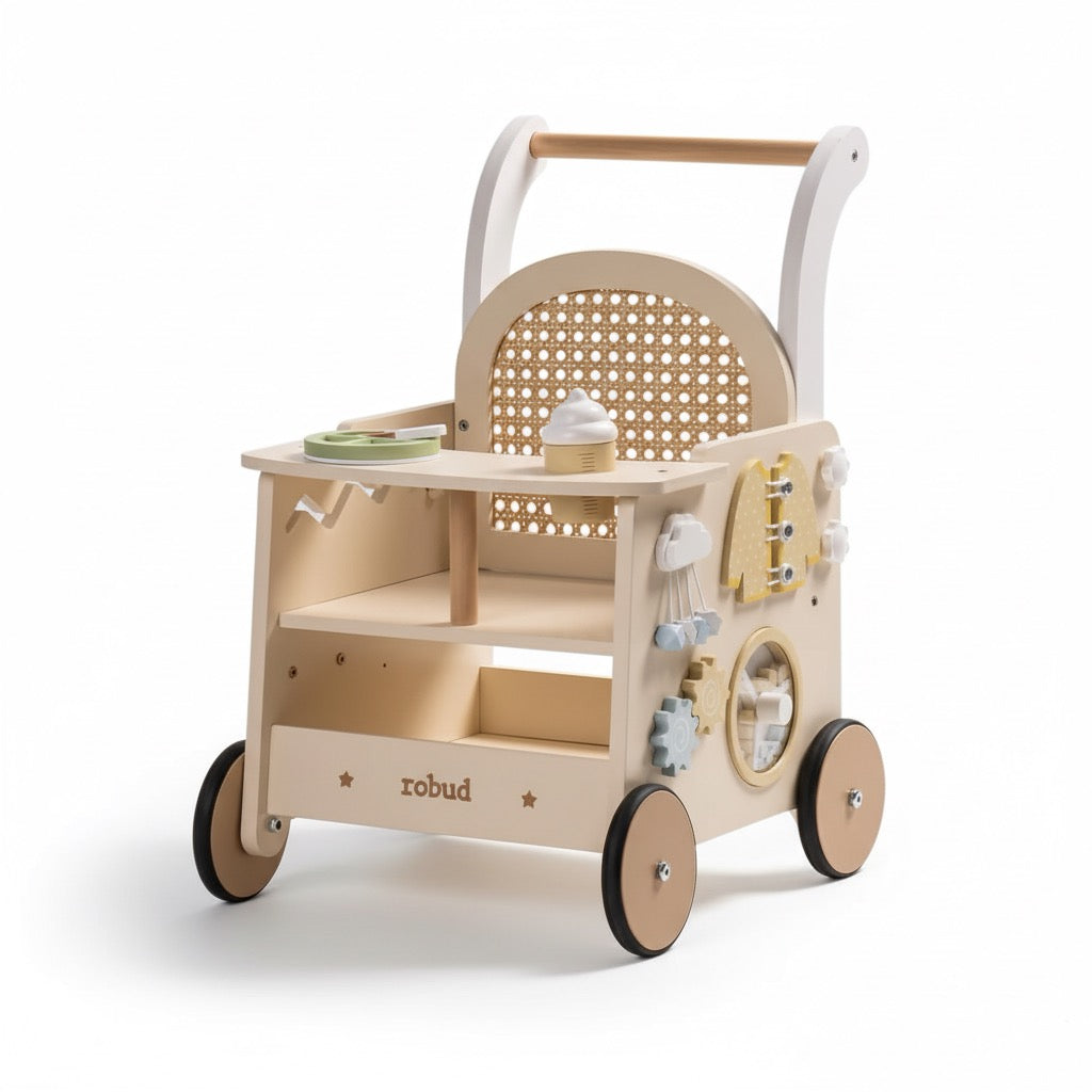 Baby Walker Wooden Pram Wonder Kiiids 