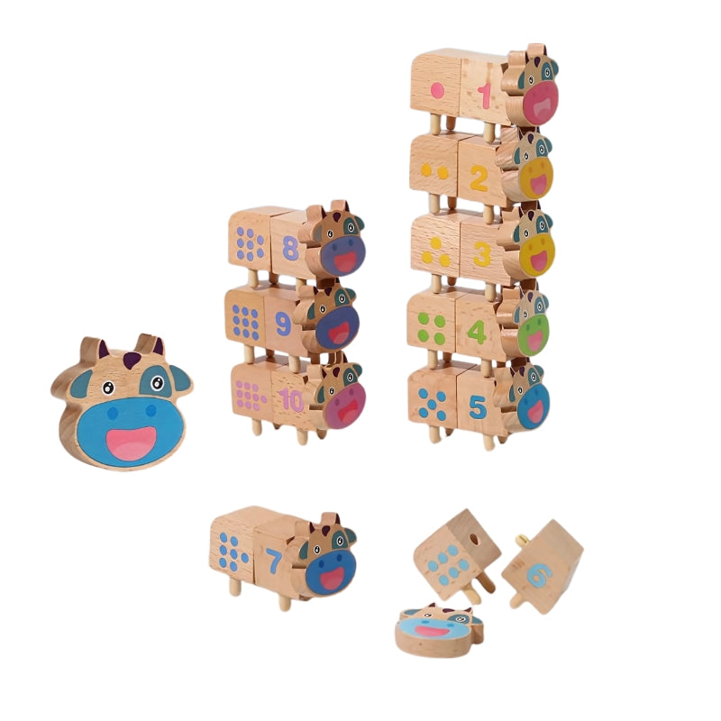 Montessori Cow matching WK