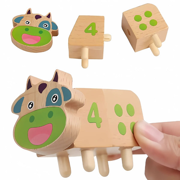 Montessori Cow matching WK
