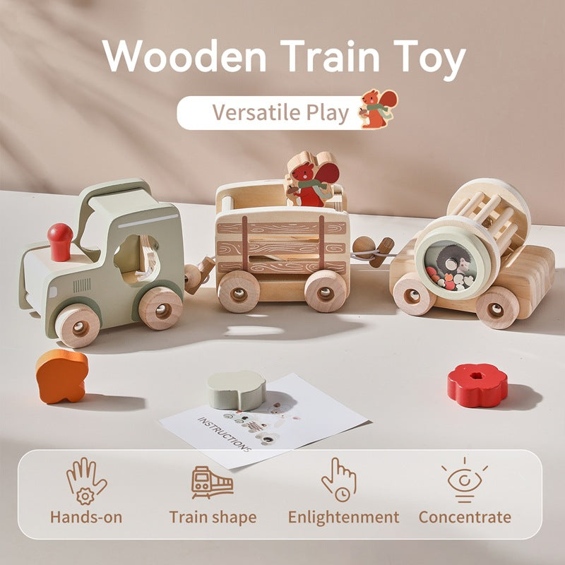 Wooden Shape Sorter Train