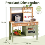 WK Montessori Wooden Mud Kitchen