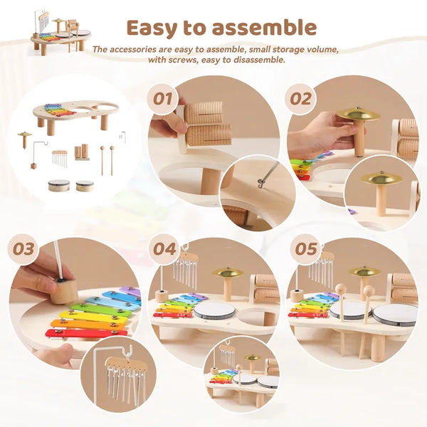 Montessori baby Drum Set