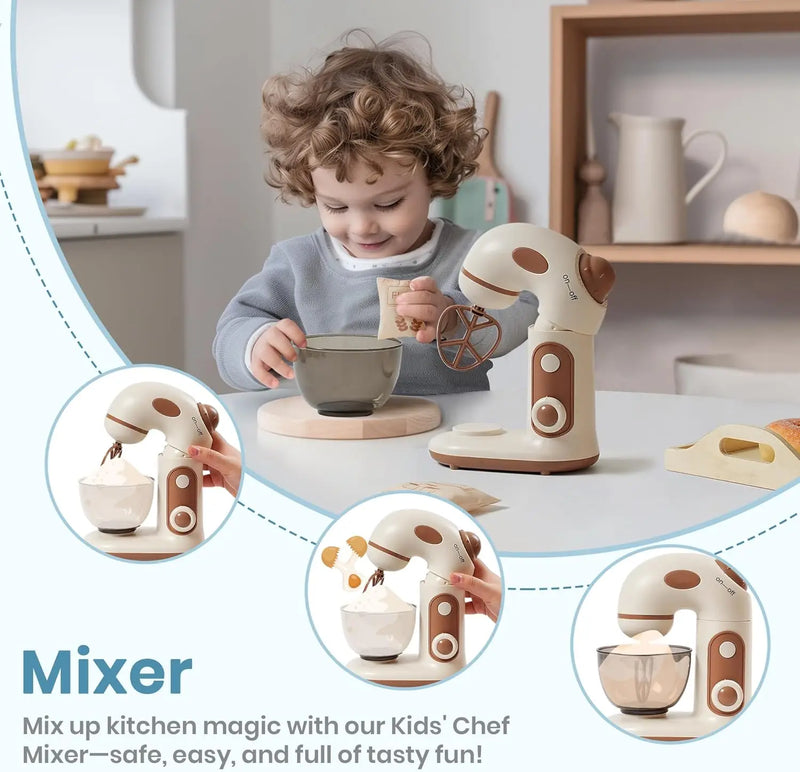 WK Montessori Wooden Kitchen Appliances Set