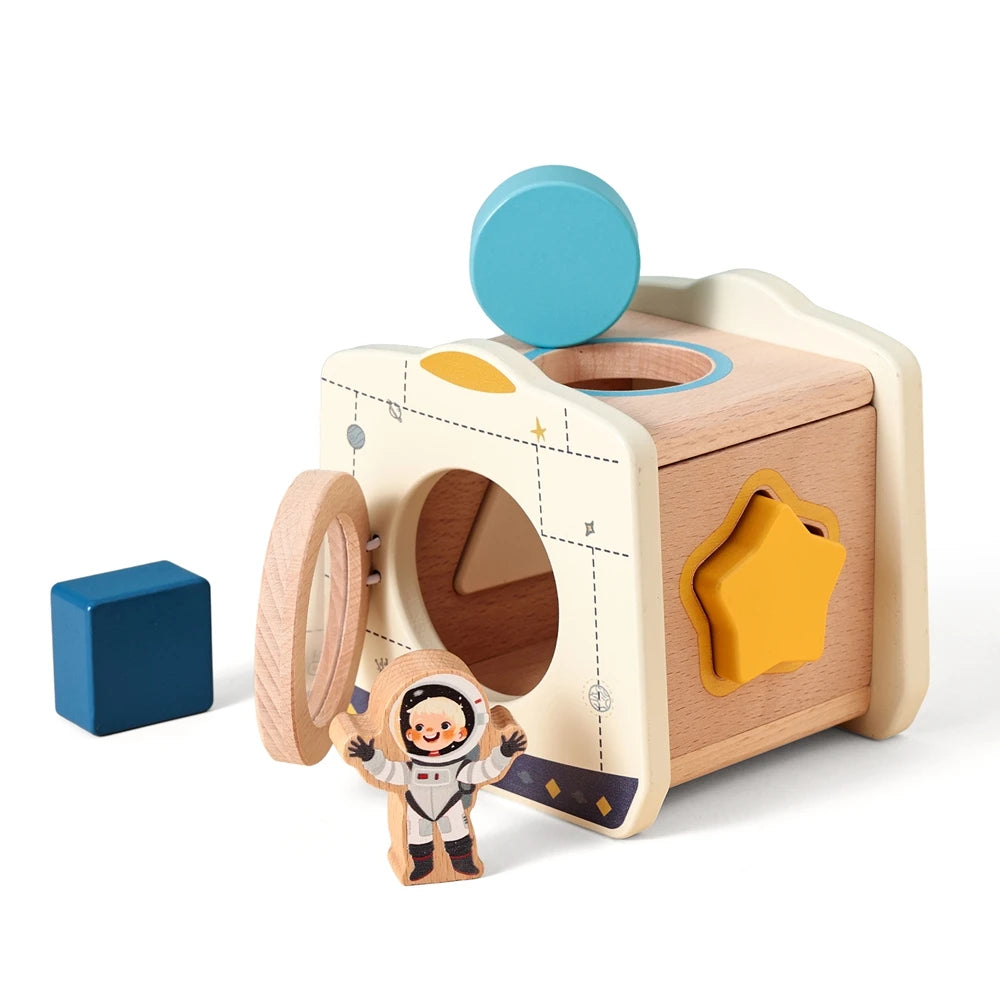 Wooden Astronaut Space Set