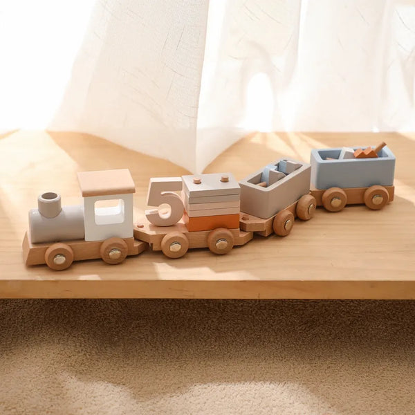 Wooden Number Train