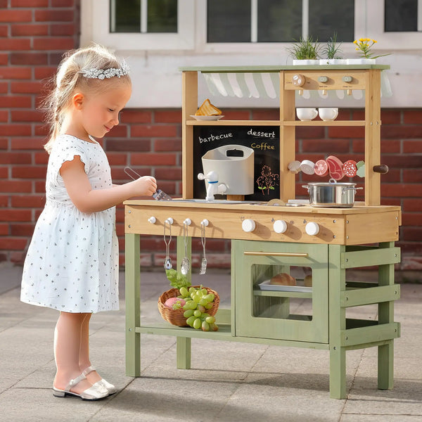 WK Montessori Wooden Mud Kitchen