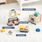 Wooden Astronaut Space Set