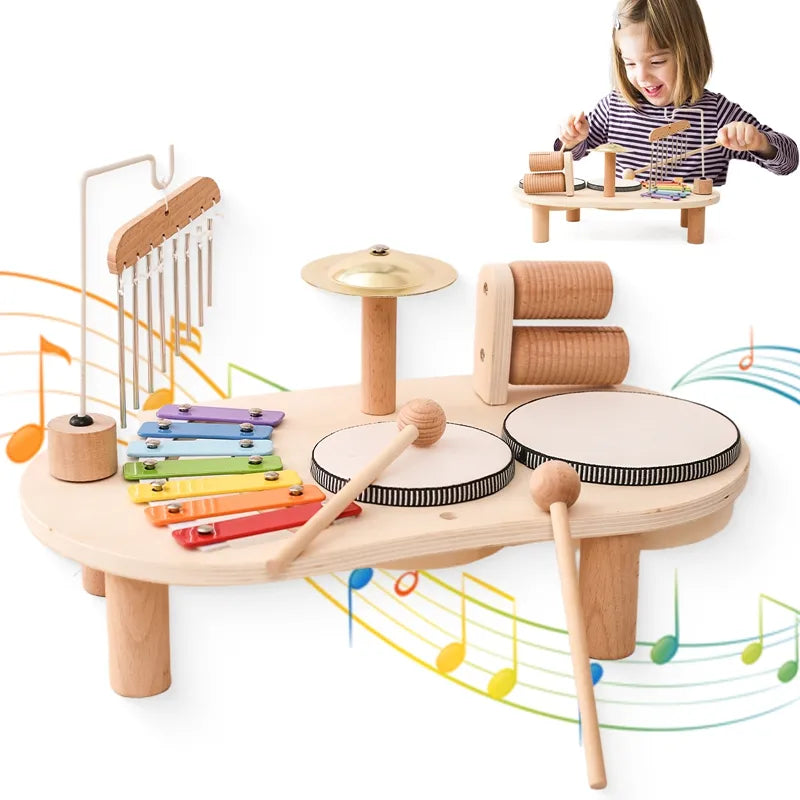 Baby Wooden Montessori  Drum