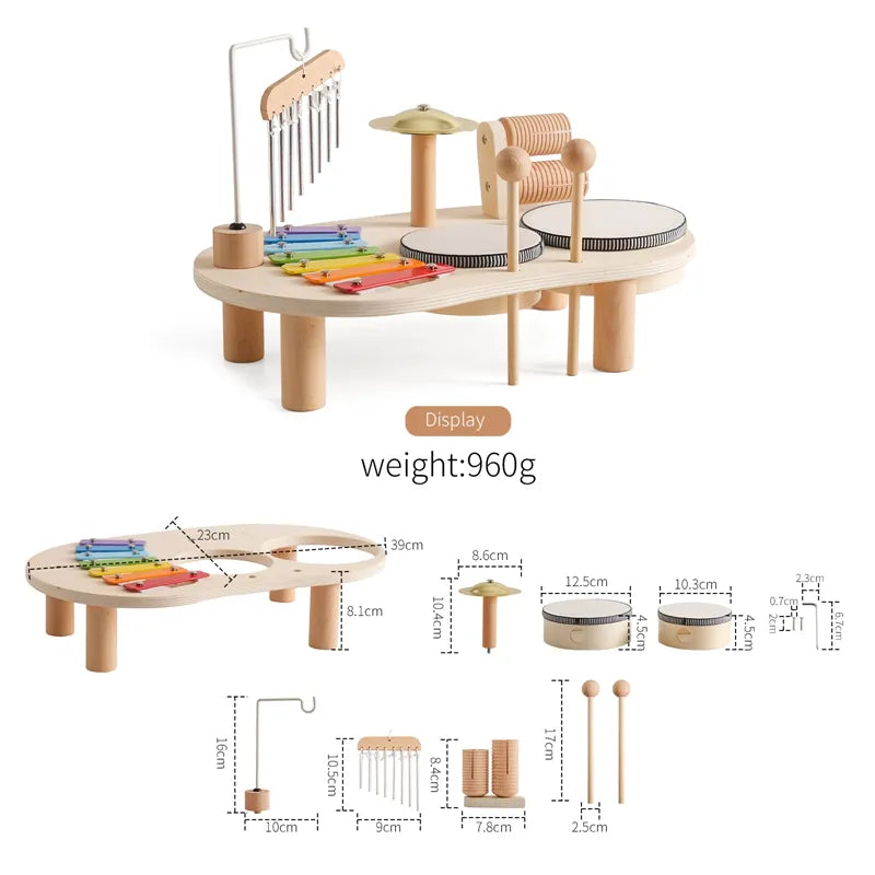 Montessori baby Drum Set