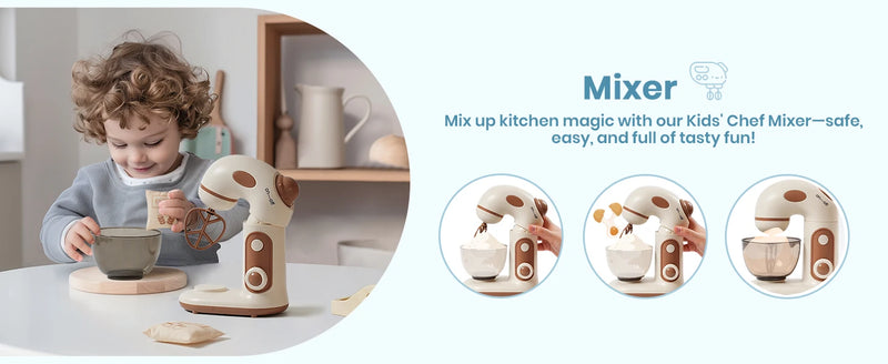WK Montessori Wooden Kitchen Appliances Set