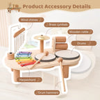 Montessori baby Drum Set