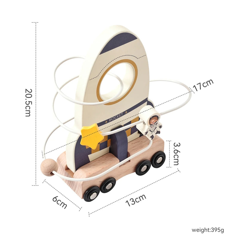 Wooden Astronaut Space Set