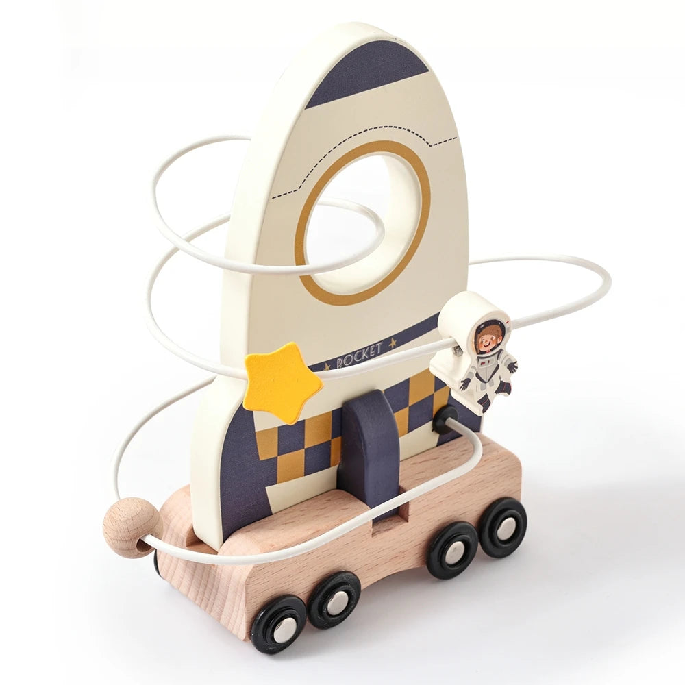 Wooden Astronaut Space Set