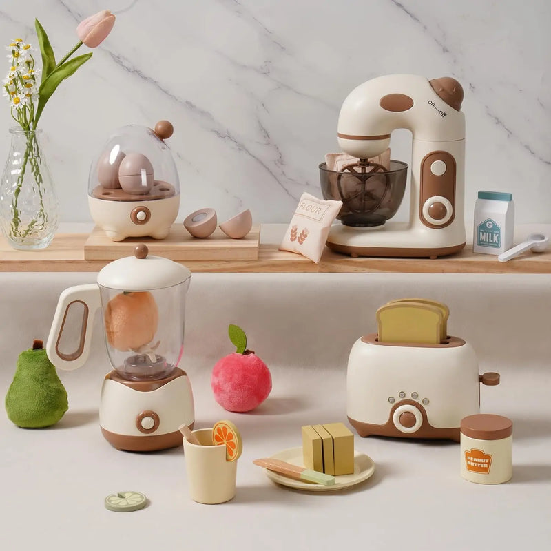 WK Montessori Wooden Kitchen Appliances Set