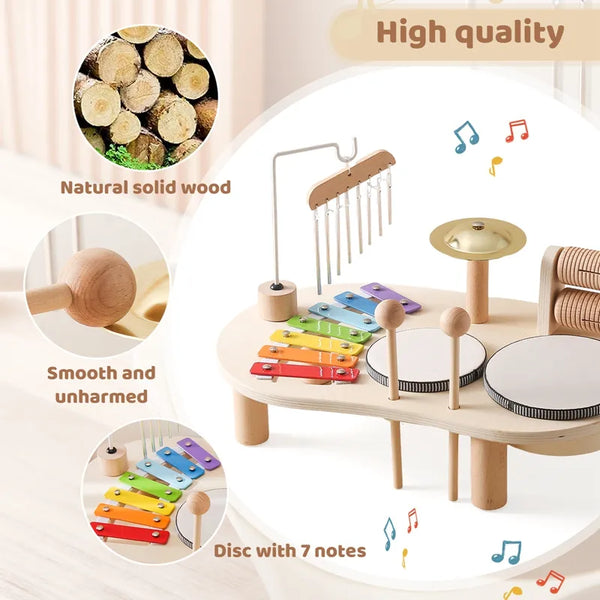 Baby Wooden Montessori  Drum