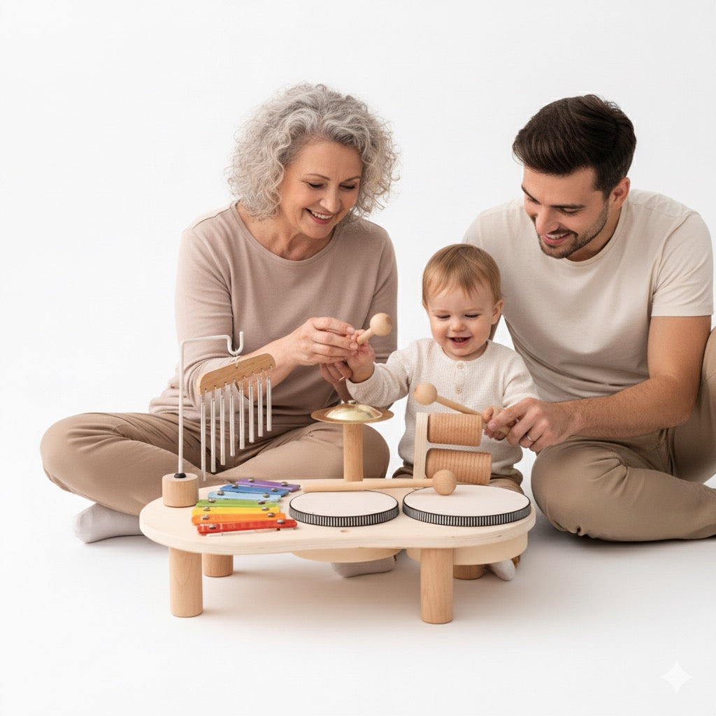 Montessori baby Drum Set Wonder Kiiids 