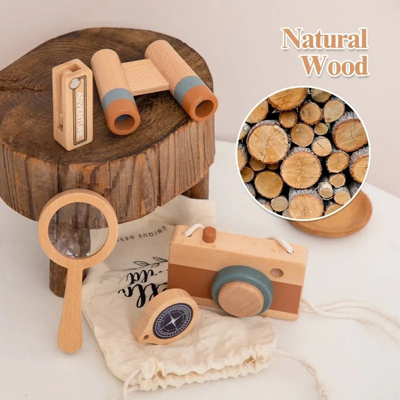 Wonder Kiiids - Outdoor Explorer Kit – Montessori Wooden Adventure Tools
