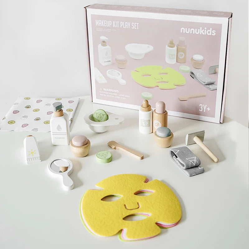 WK -Wooden Pretend Play Makeup Mask Set – Beauty &amp; Creativity Unleashed