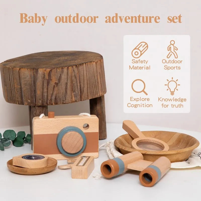 Wonder Kiiids - Outdoor Explorer Kit – Montessori Wooden Adventure Tools