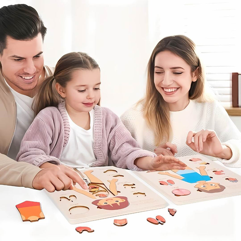 Wonder Kiiids -Montessori Organ Explorer Puzzle – Hands-On Body Discovery (Ages 4+)