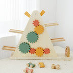 WK Wooden Windmill Track Gliding Car Toy