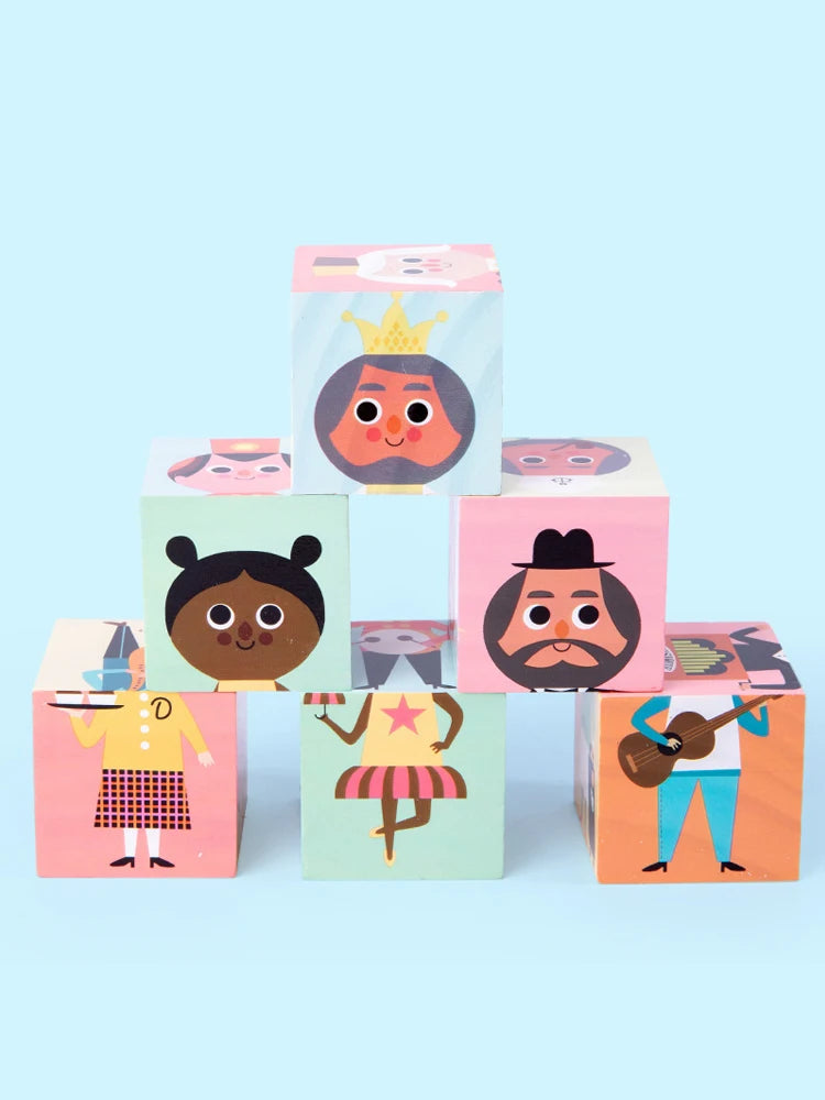 Wooden Character Matching Puzzle