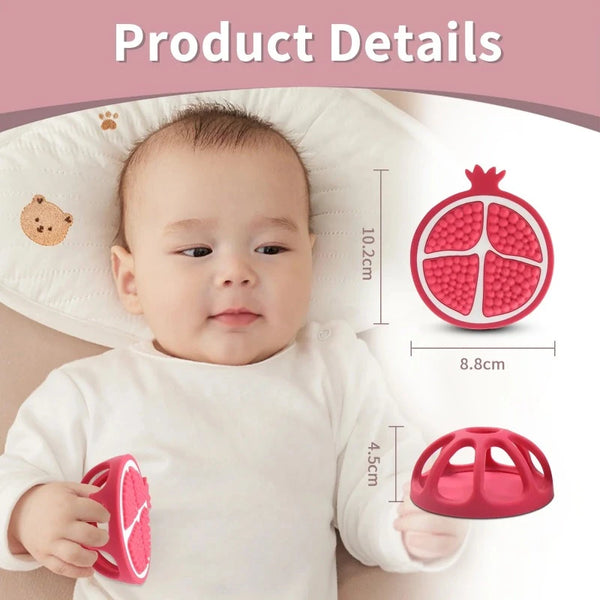 Fruit-Shaped Teether Silicone BPA Free