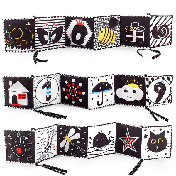 Black & White Cloth Wonder Kiiids - Book with High-Contrast Illustrations